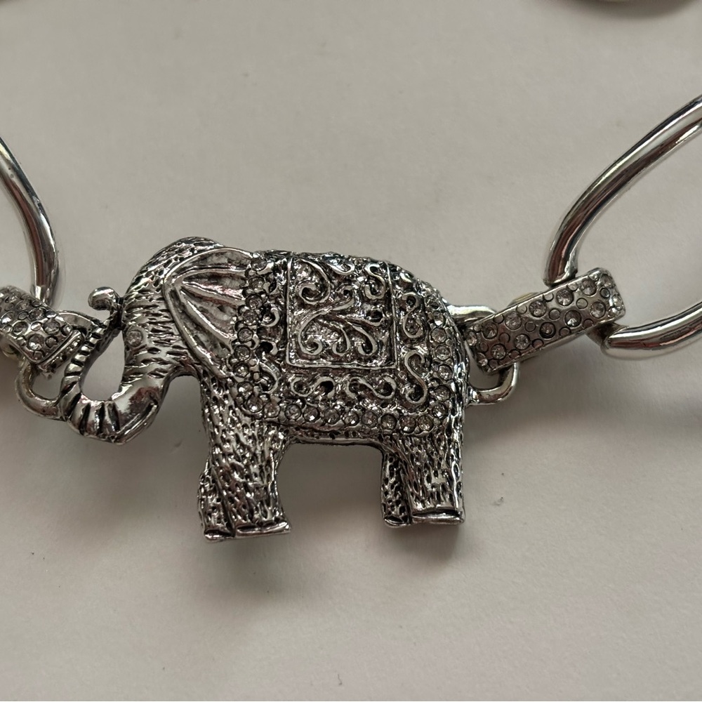 Vintage Elephant Charm Bracelet Pendant